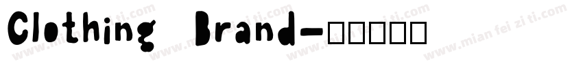 Clothing Brand字体转换